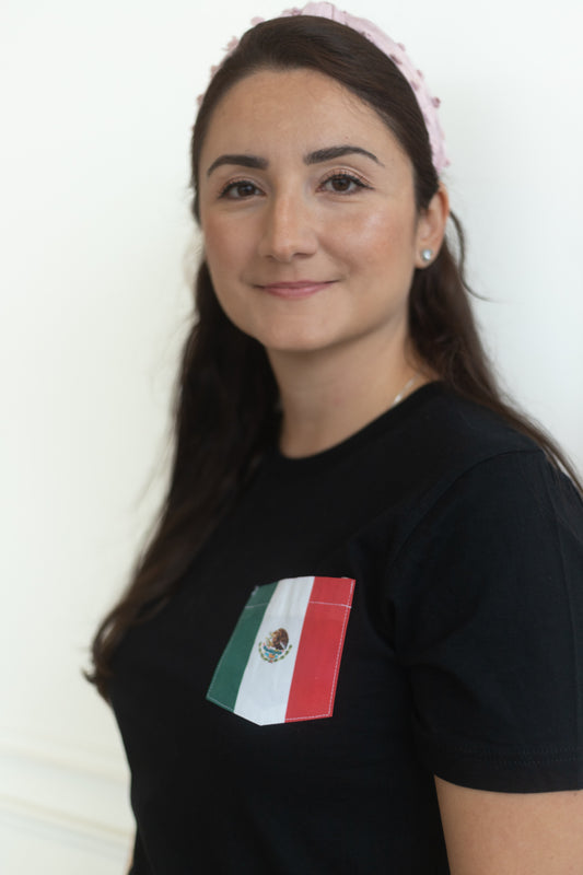 Flag of Mexico Unisex Pocket Tee