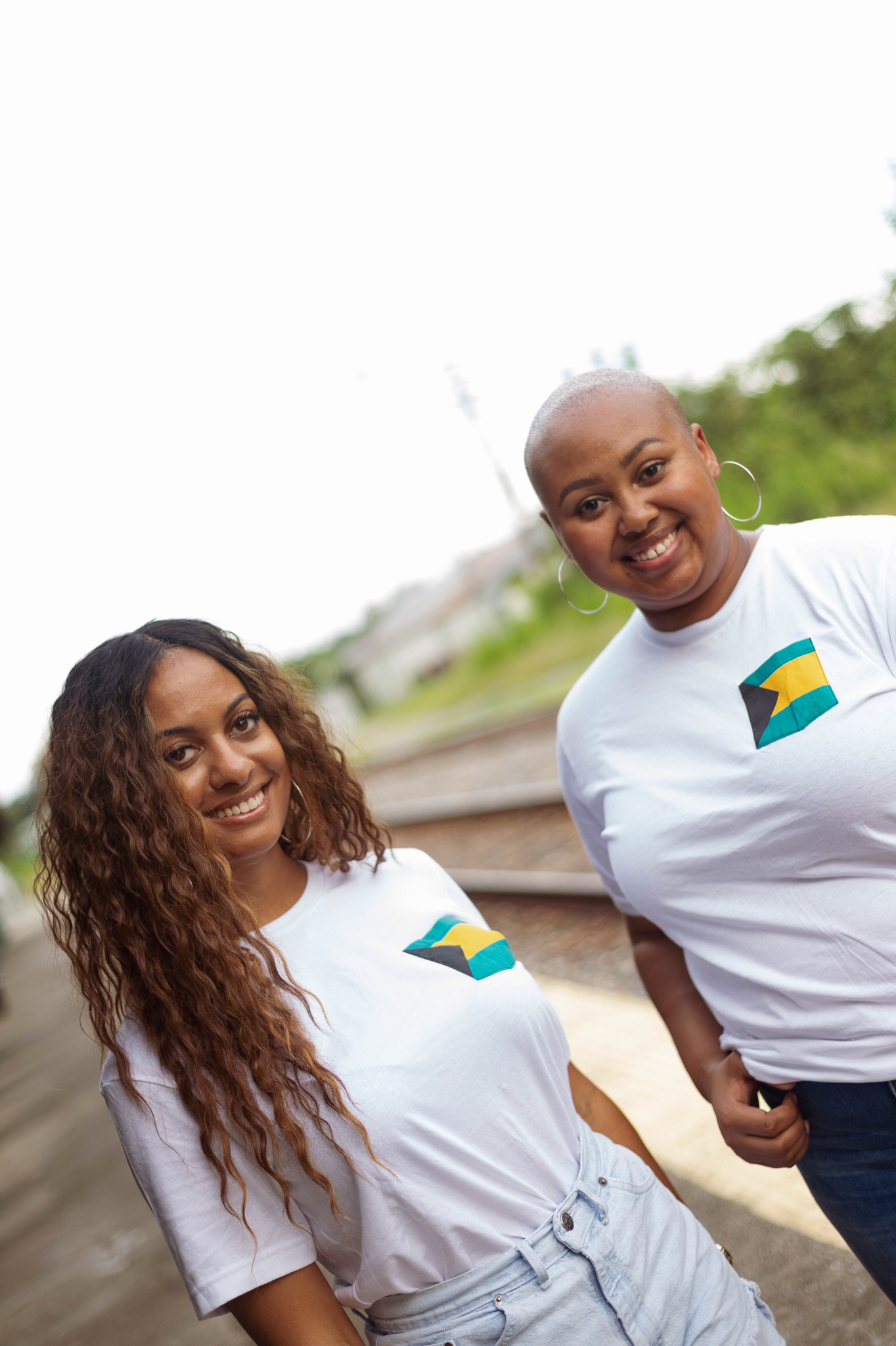 Flag of Bahamas Unisex Pocket Tee