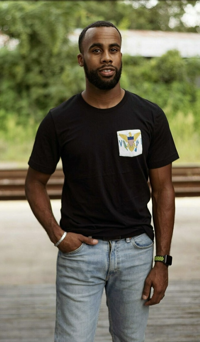 Flag of U.S. Virgin Islands Unisex Pocket Tee