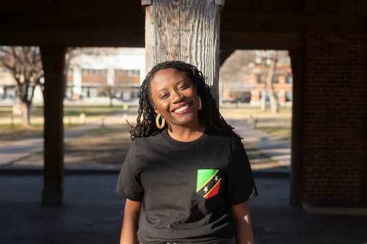 Flag of St. Kitts and Nevis Unisex Pocket Tee