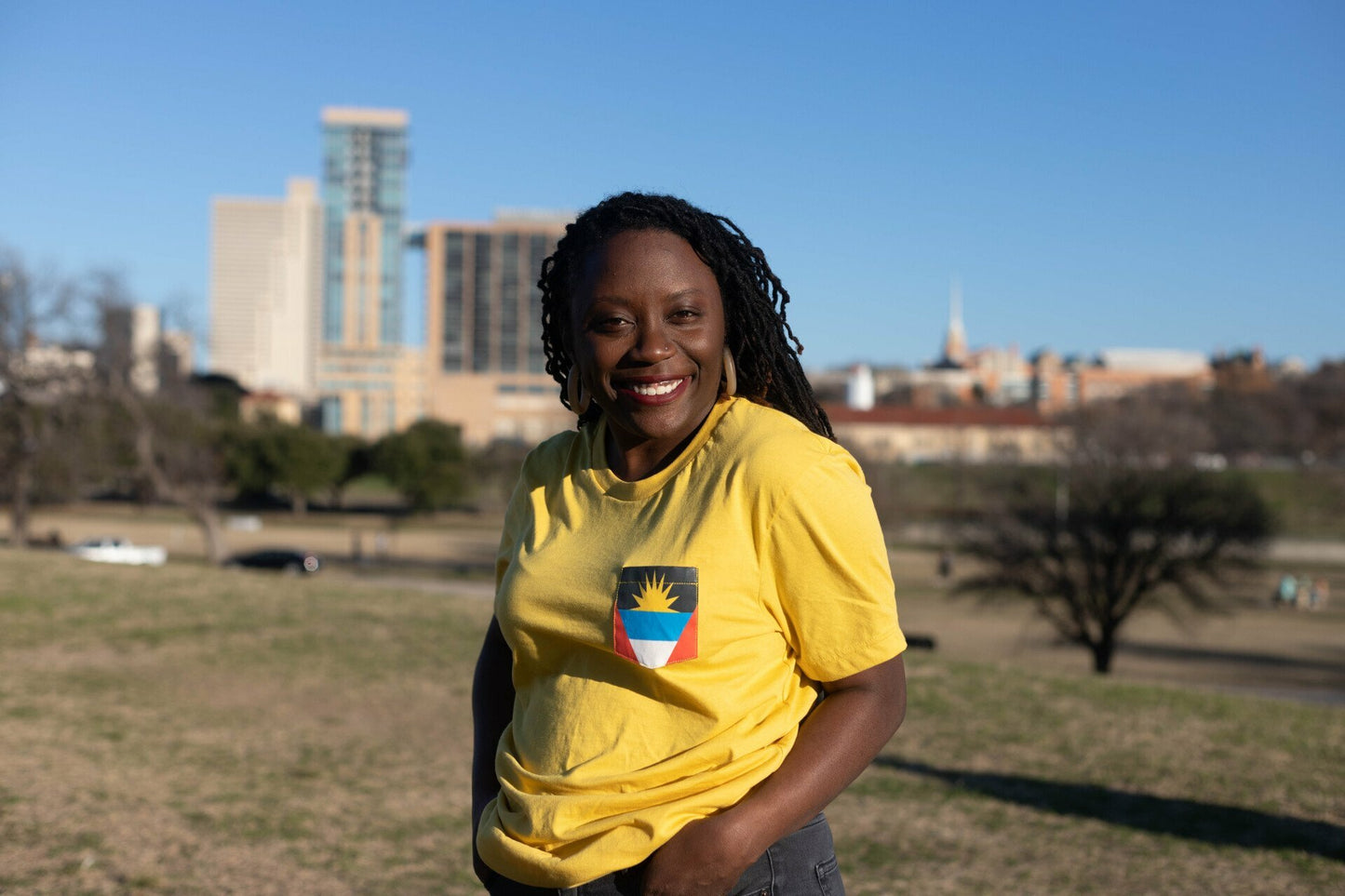 Flag of Antigua & Barbuda Unisex Pocket Tee