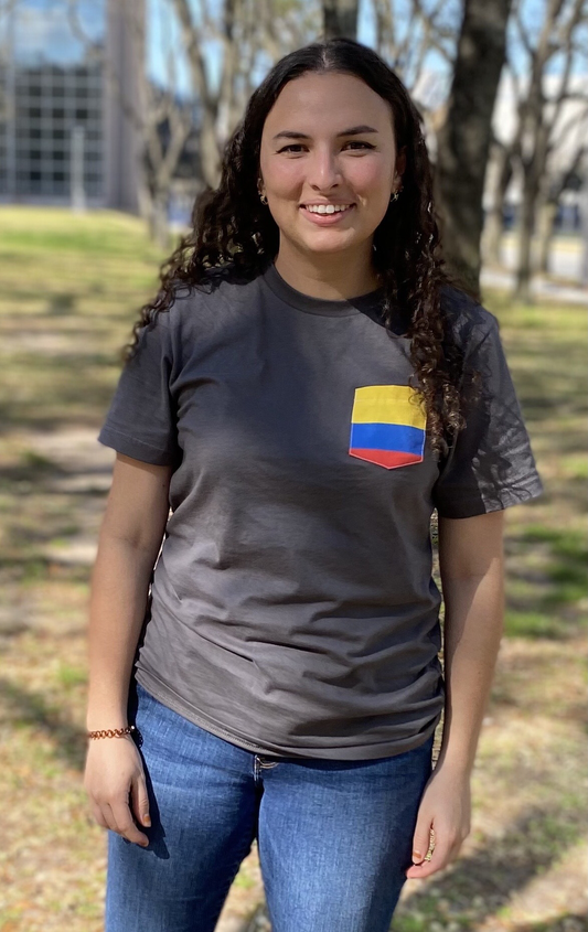 Flag of Colombia Unisex Pocket Tee