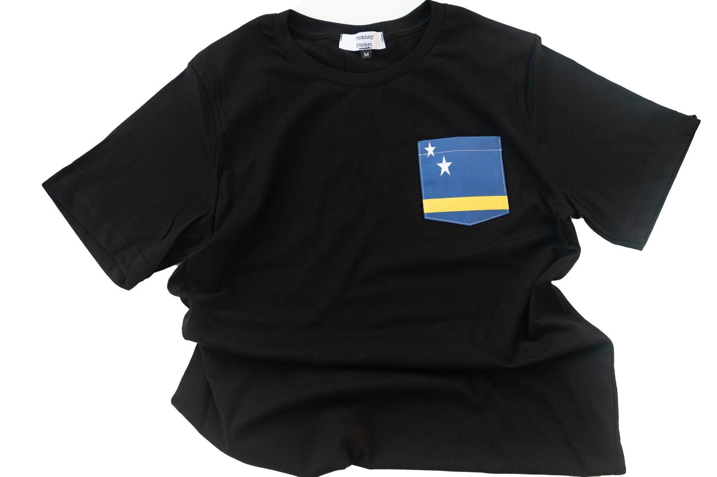 Flag of Curacao Unisex Pocket Tee