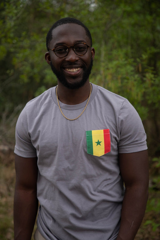 Flag of Senegal Unisex Pocket Tee