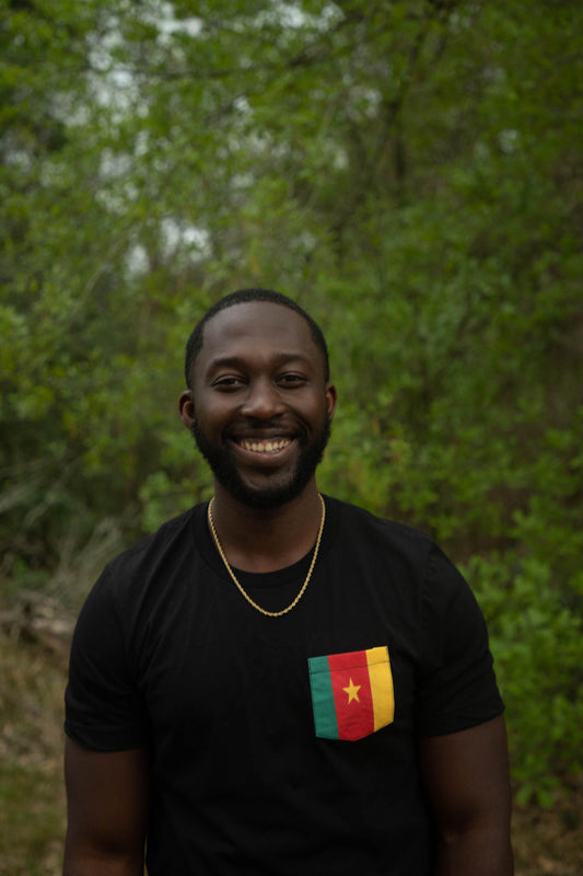 Flag of Cameroon Unisex Pocket Tee