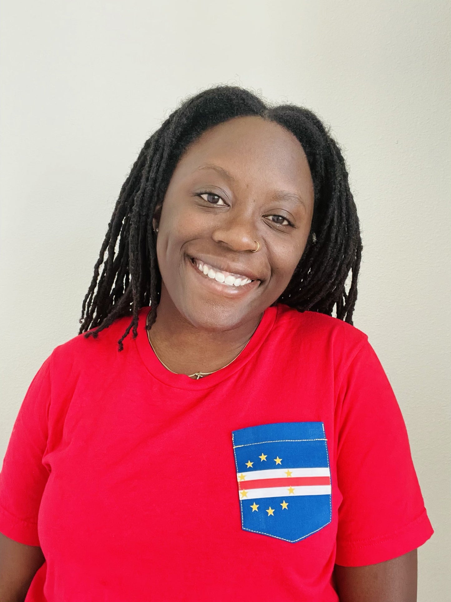Flag of Cape Verde Unisex Pocket Tee