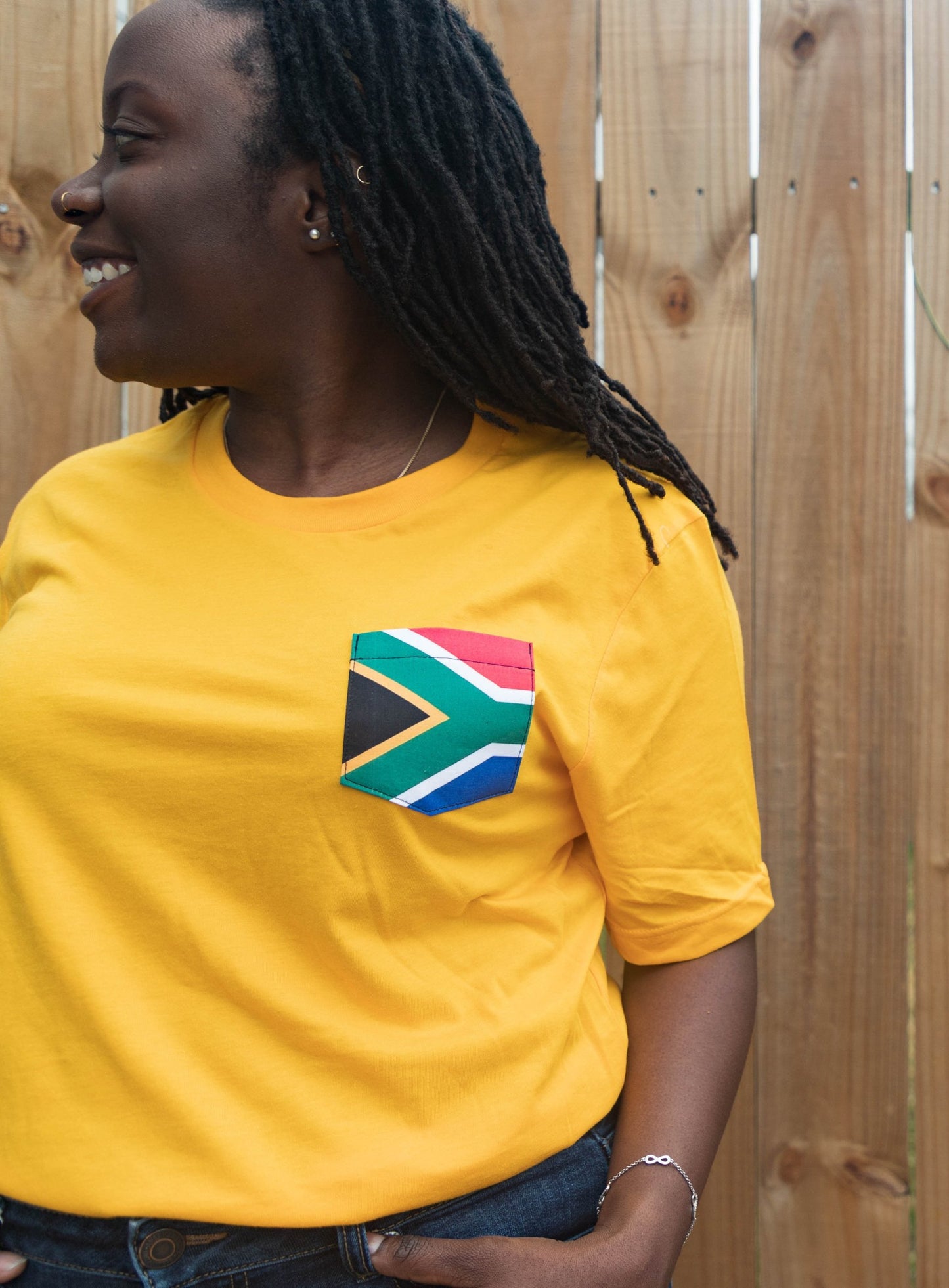 Flag of South Africa Unisex Pocket Tee