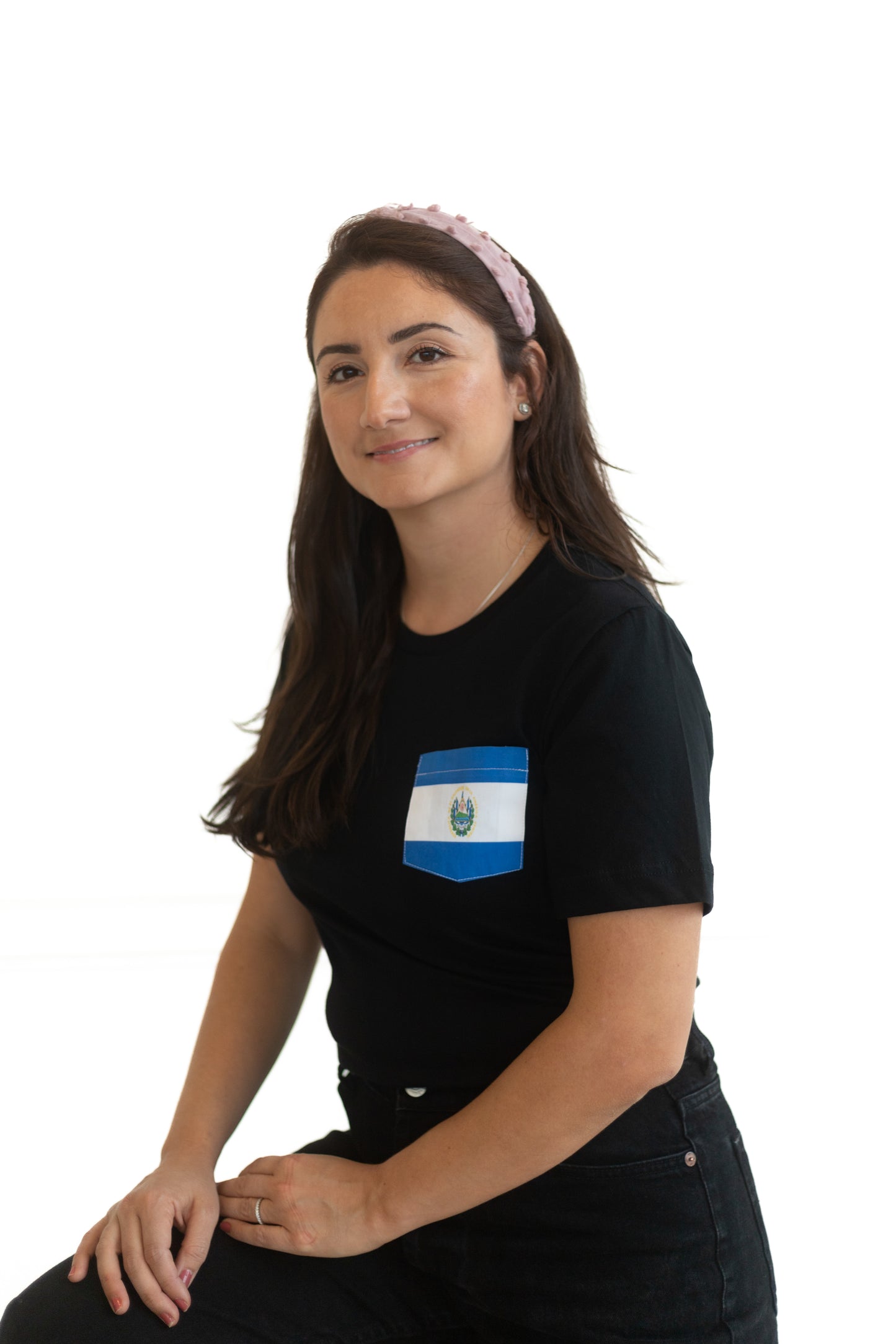 Flag of El Salvador Unisex Pocket Tee