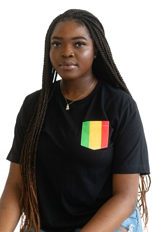 Flag of Mali Unisex Pocket Tee