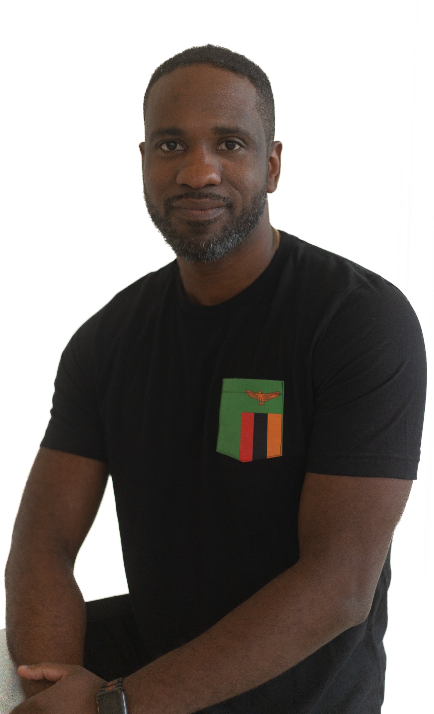 Flag of Zambia Unisex Pocket Tee