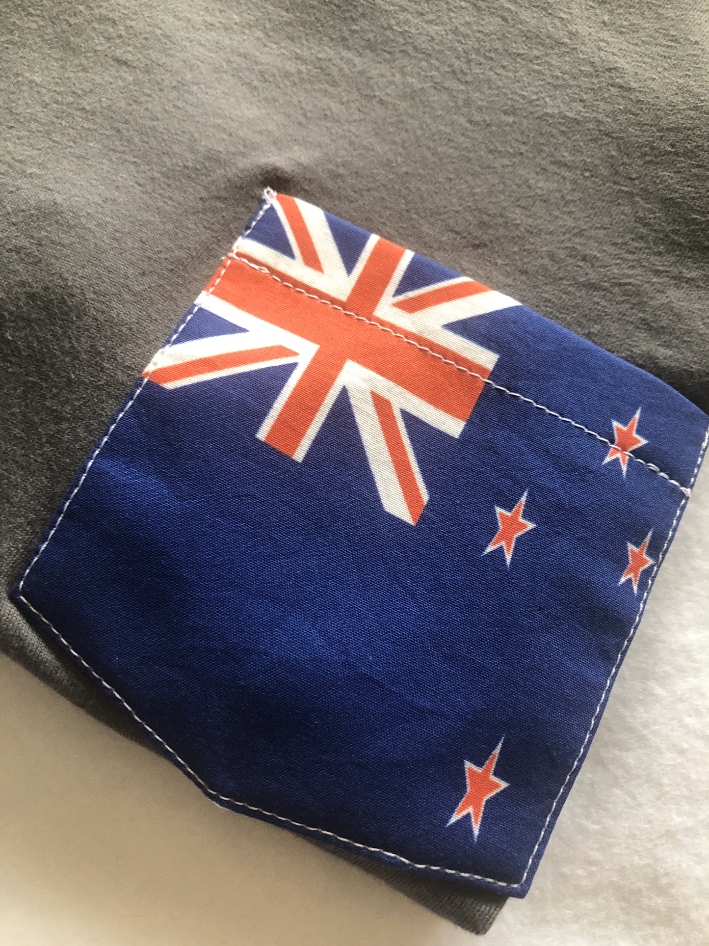 Flag of New Zealand Unisex Pocket Tee