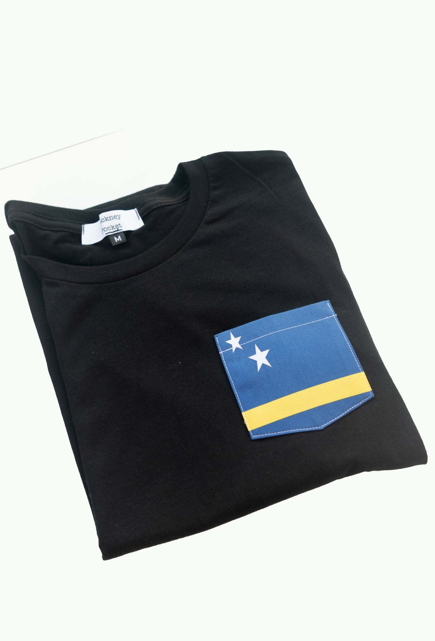 Flag of Curacao Unisex Pocket Tee