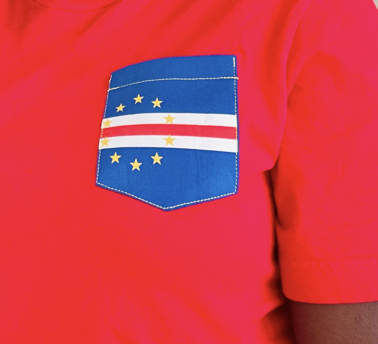 Flag of Cape Verde Unisex Pocket Tee