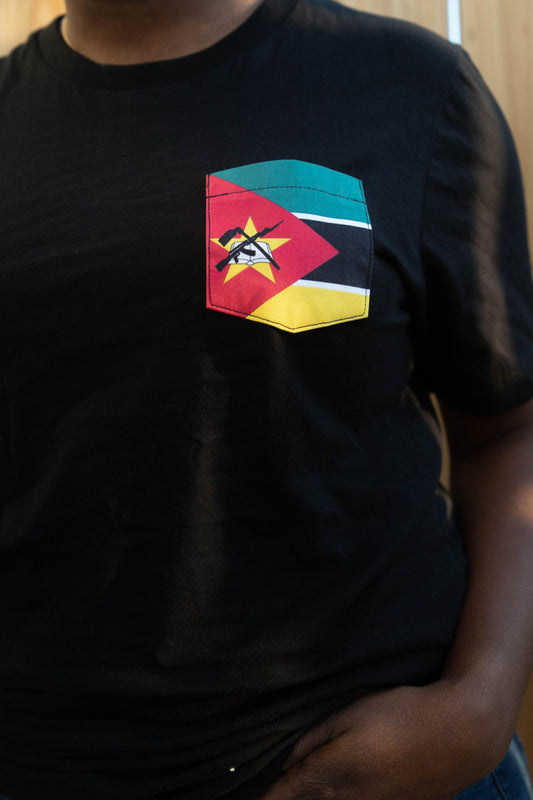 Flag of Mozambique Unisex Pocket Tee