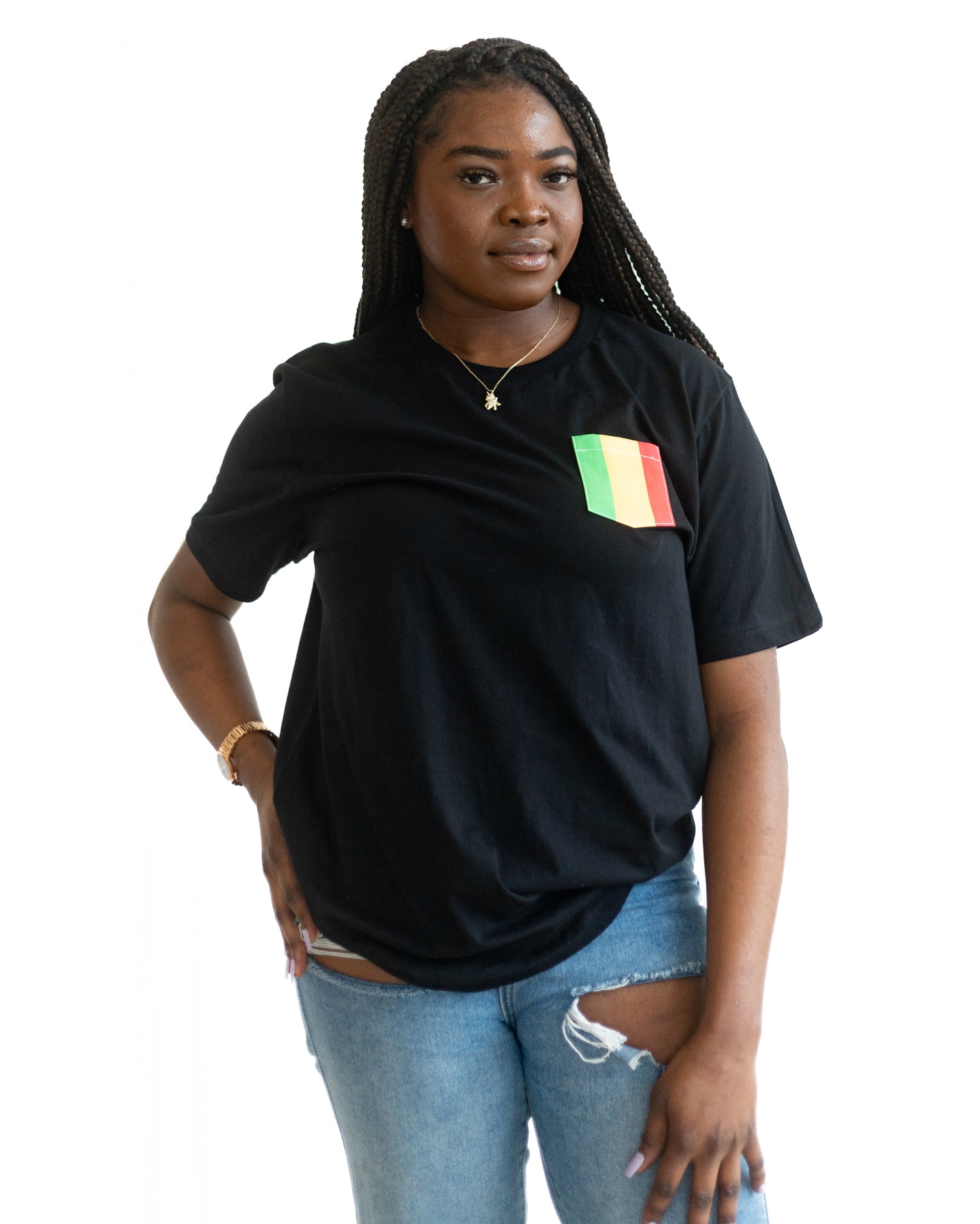 Flag of Mali Unisex Pocket Tee